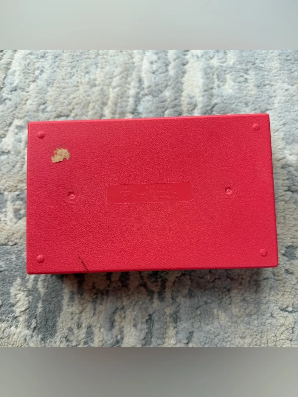 VTG Pink Empire Pencil Case Box Plastic School Stuff Box , Crayons, Markers